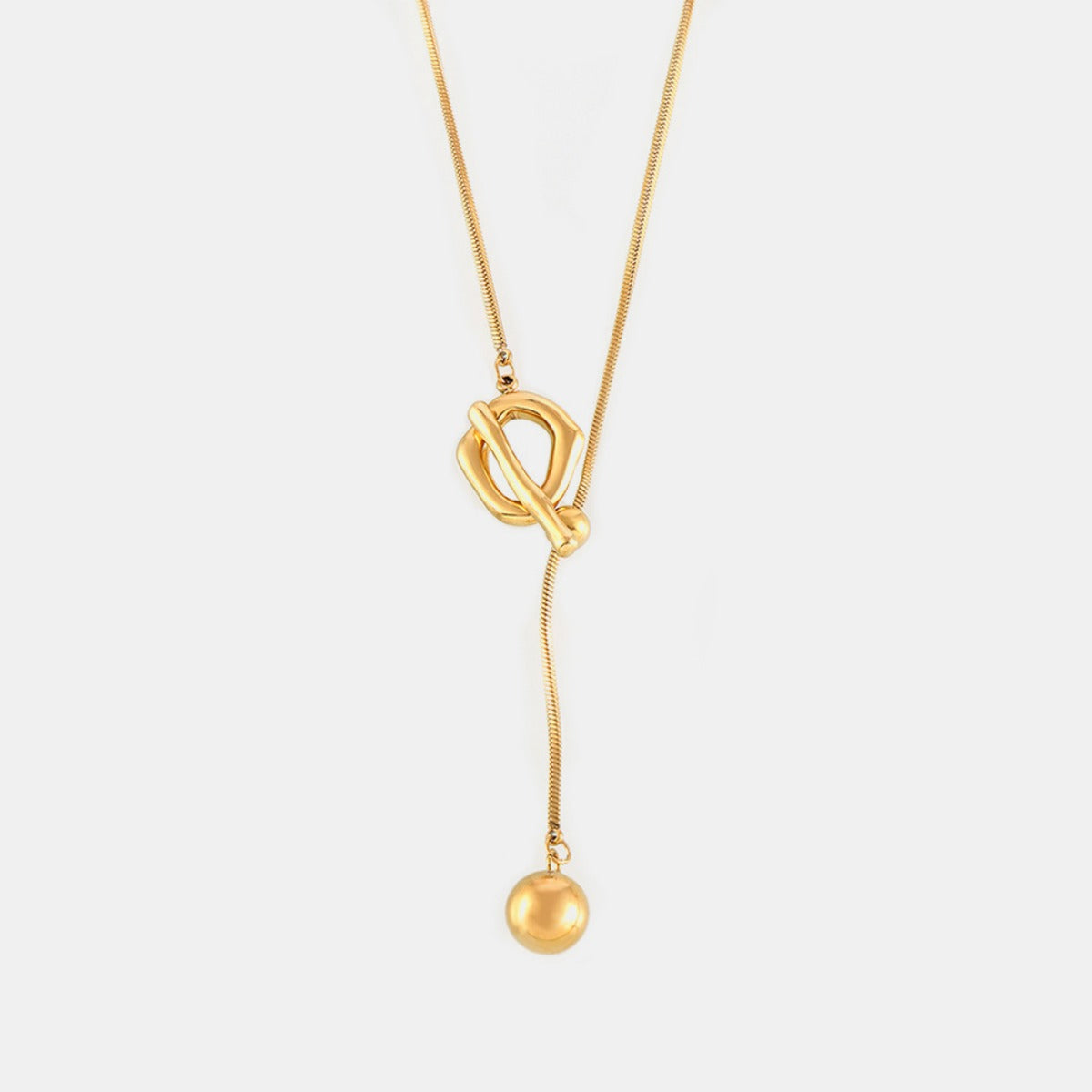 Stainless Steel Bead Necklace - Charming Charlie