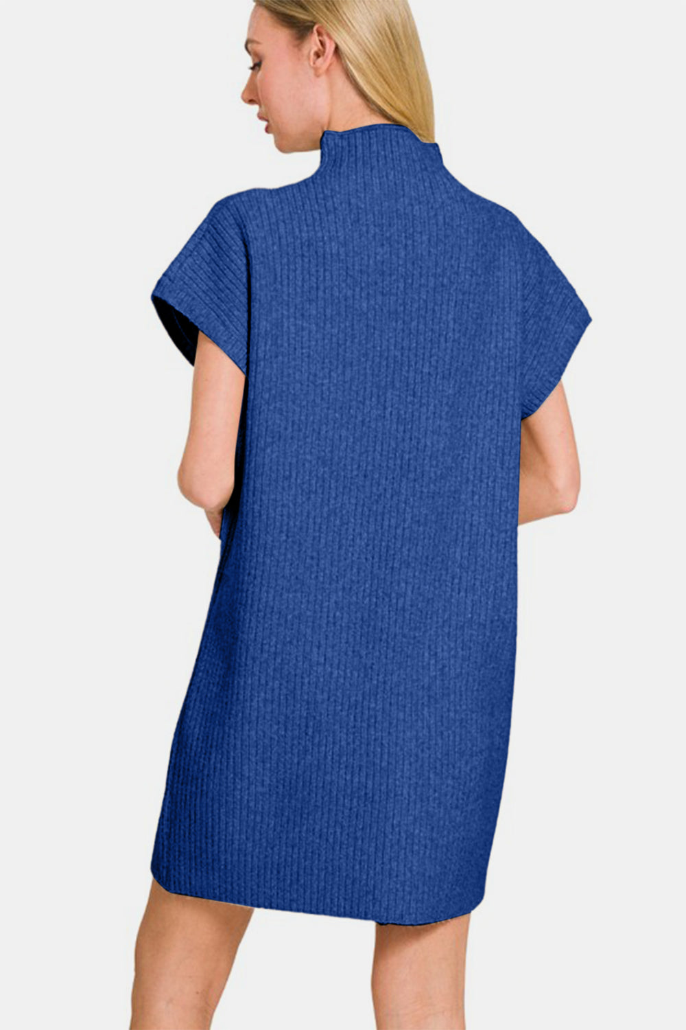 Zenana Short Sleeve Sweater Mini Dress - Charming Charlie