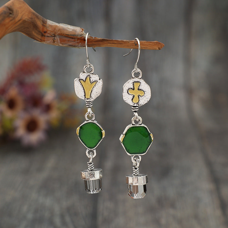 Alloy Asymmetric Earrings - Charming Charlie