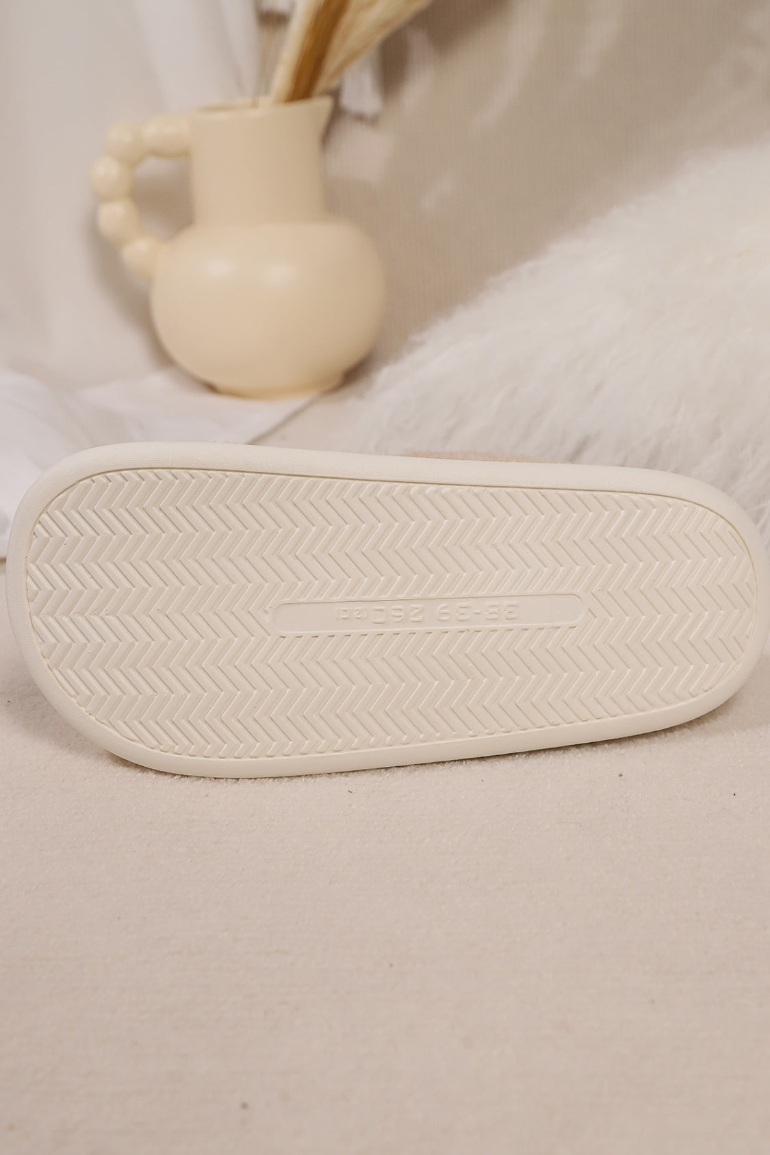 Elk Furry PVC Flat Slippers - Charming Charlie