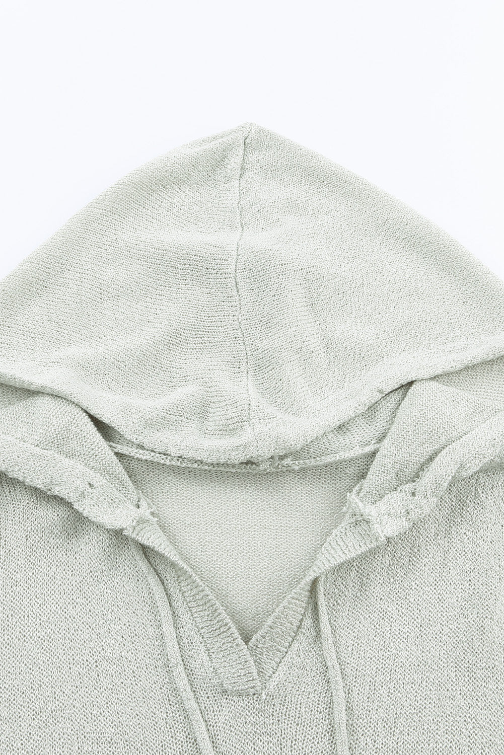 Color Block Long Sleeve Drawstring Hooded Sweater - Charming Charlie
