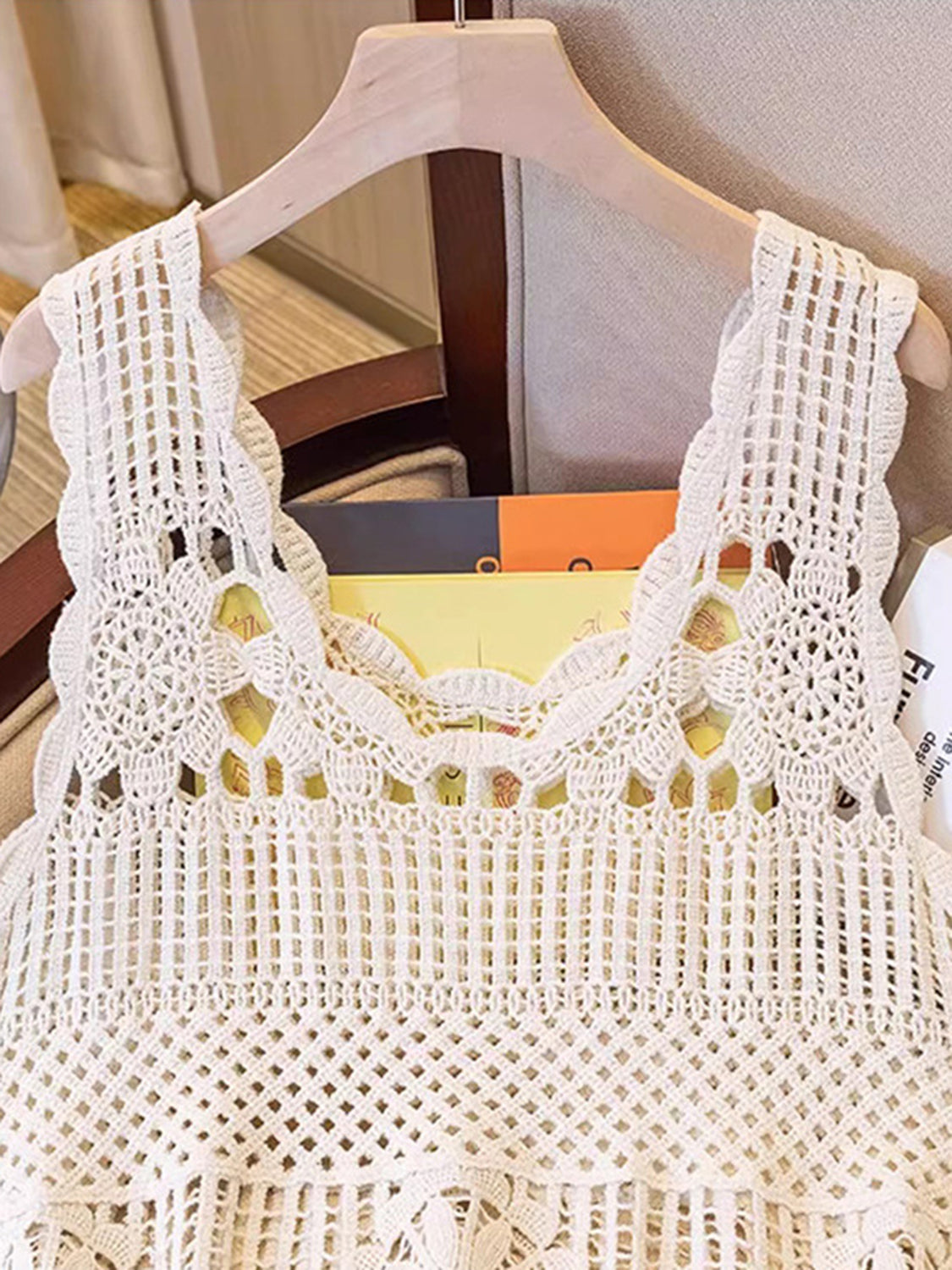 Openwork Scoop Neck Tank - Charming Charlie