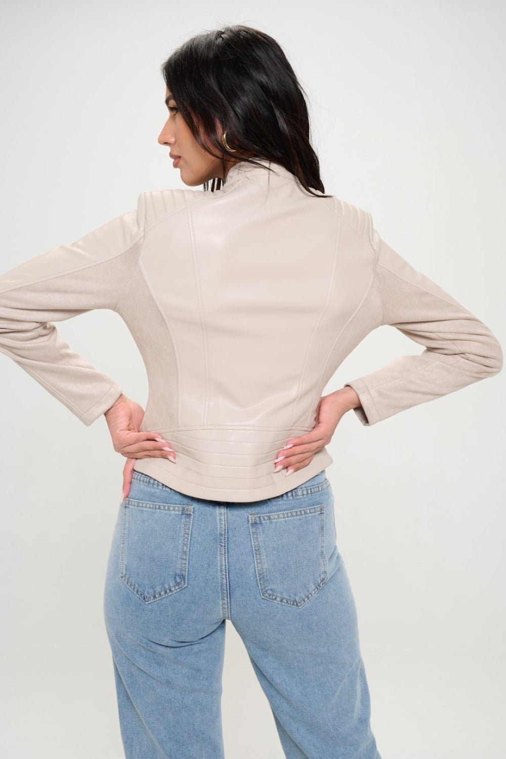 Coalition LA Zip Up Vegan Moto Jacket - Charming Charlie