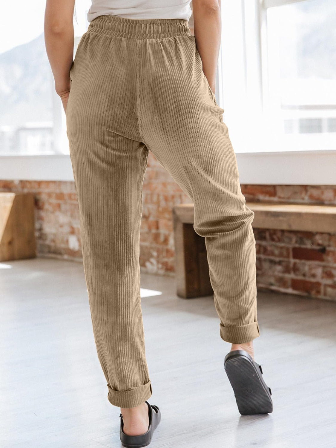 Drawstring Pants with Pockets - Charming Charlie