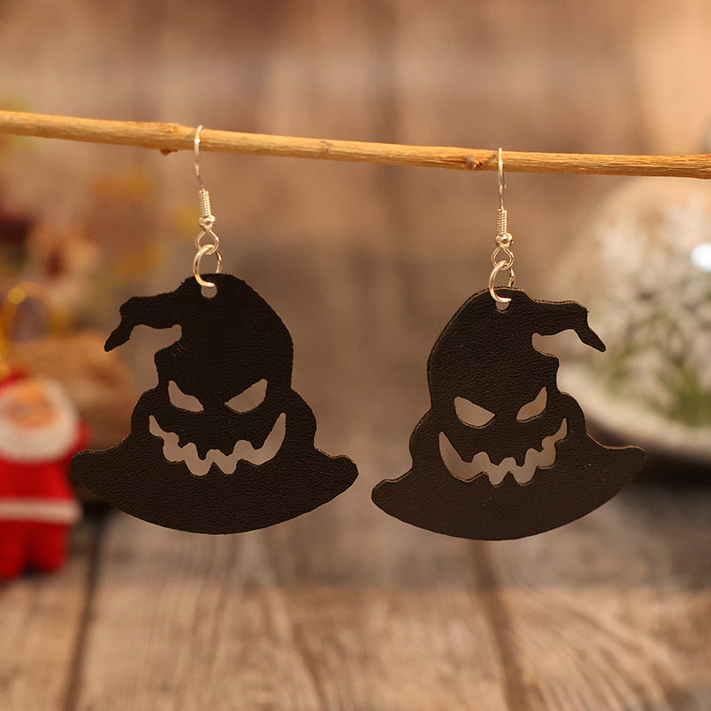PU Leather Hat Shape Earrings - Charming Charlie