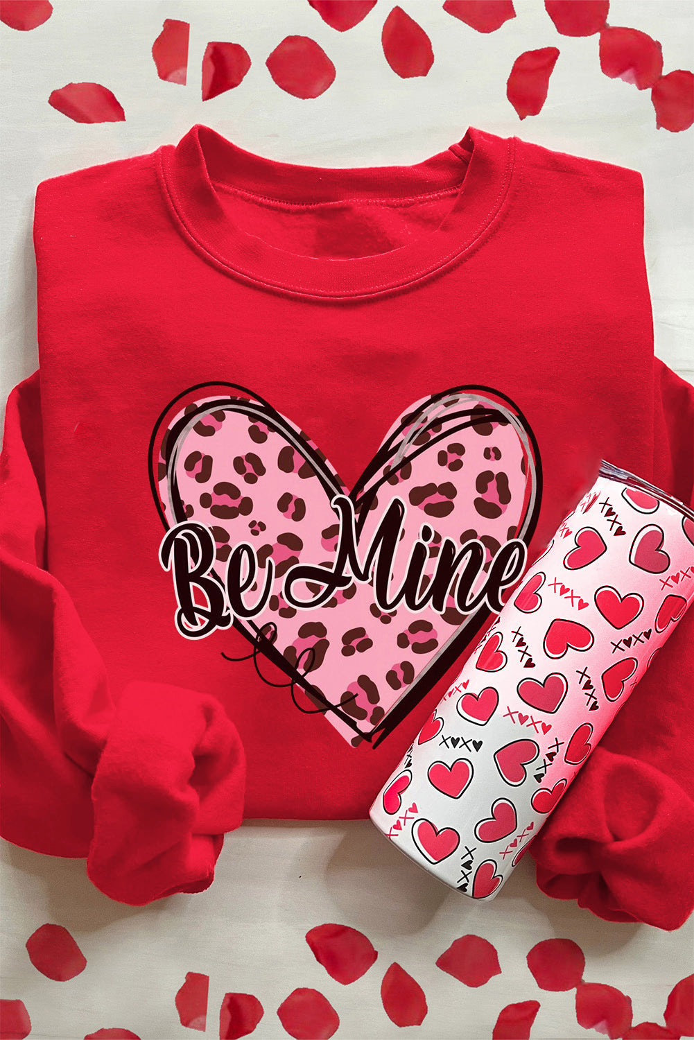 Valentine's Day BE MINE Heart Long Sleeve Sweatshirt - Charming Charlie