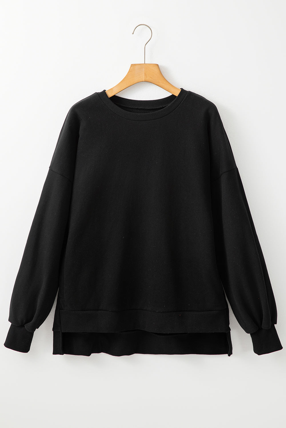 Round Neck Long Sleeve Sweatshirt - Charming Charlie