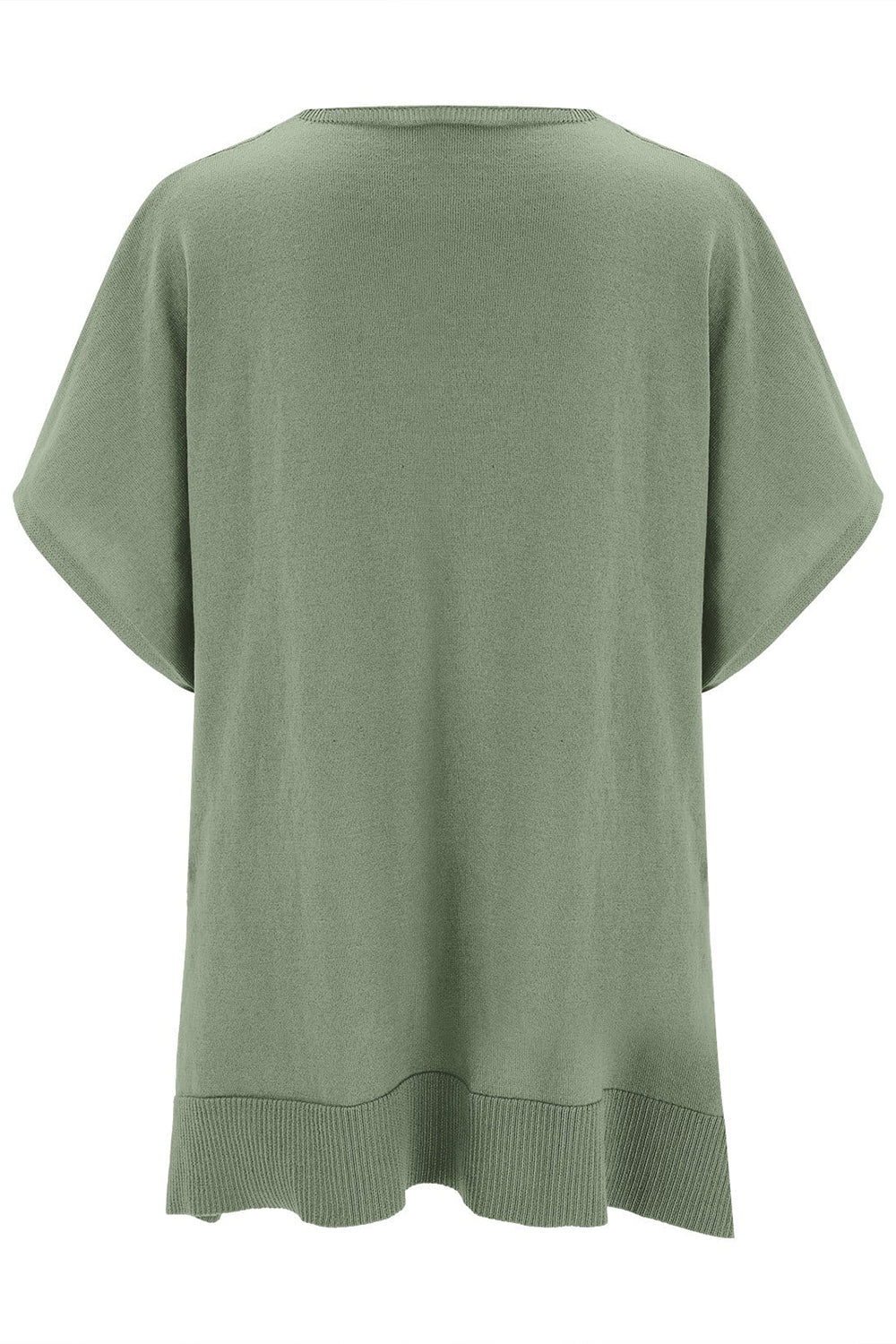 Slit V-Neck Half Sleeve Knit Top - Charming Charlie