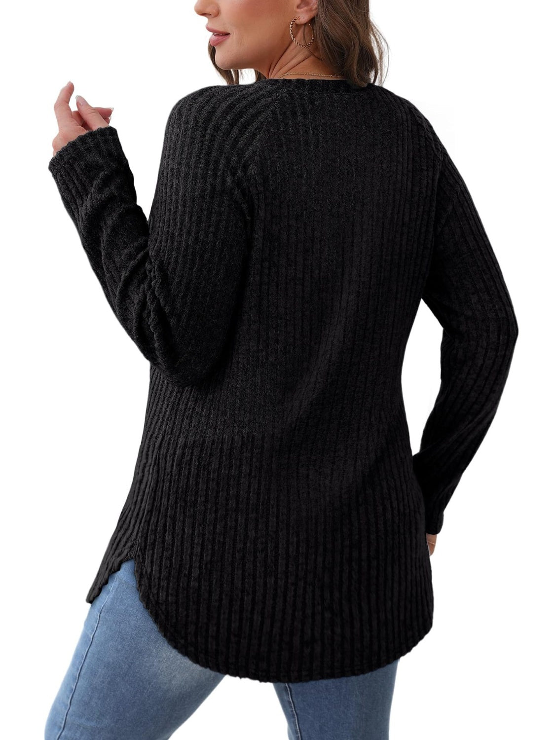 Round Neck Raglan Sleeve T-Shirt - Charming Charlie