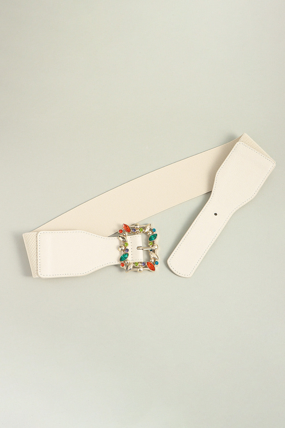 Multicolored Leaf Buckle Elastic Belt - Charming Charlie