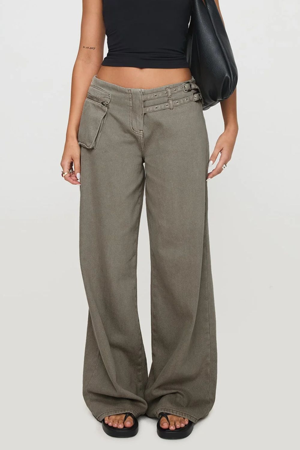 Wide Leg Jeans with Pockets - Charming Charlie