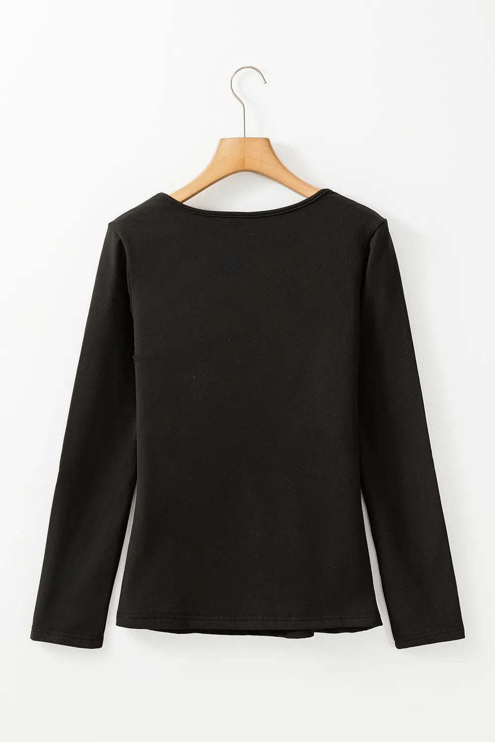 Round Neck Long Sleeve Top - Charming Charlie