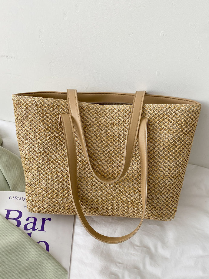 Solid Color Woven Tote Bag - Charming Charlie