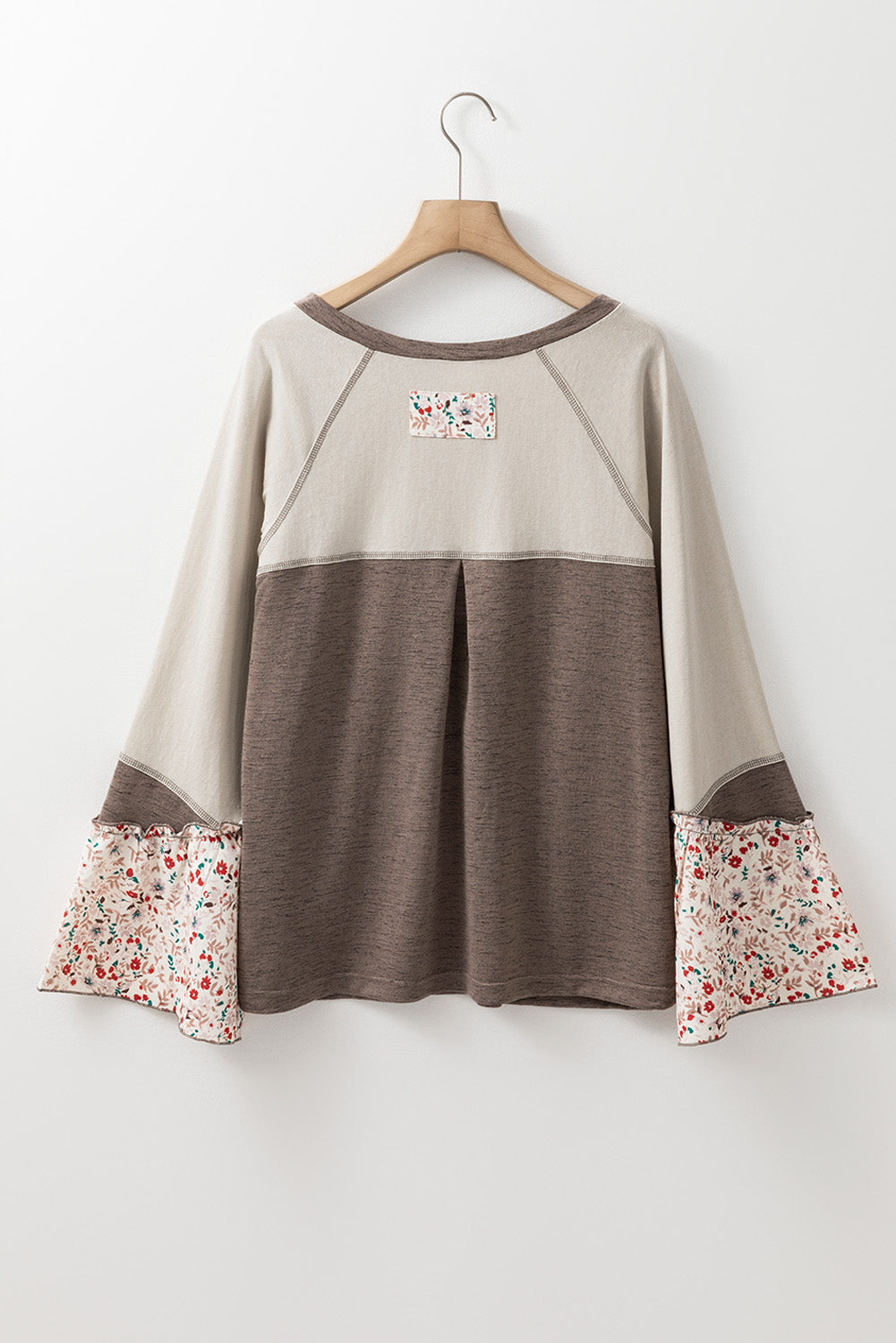 Floral Half Button Long Sleeve T-Shirt - Charming Charlie