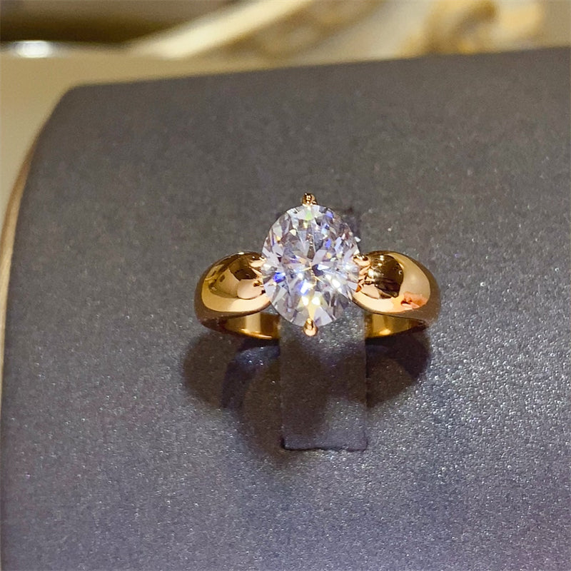 2 Carat Moissanite 925 Sterling Silver Ring - Charming Charlie