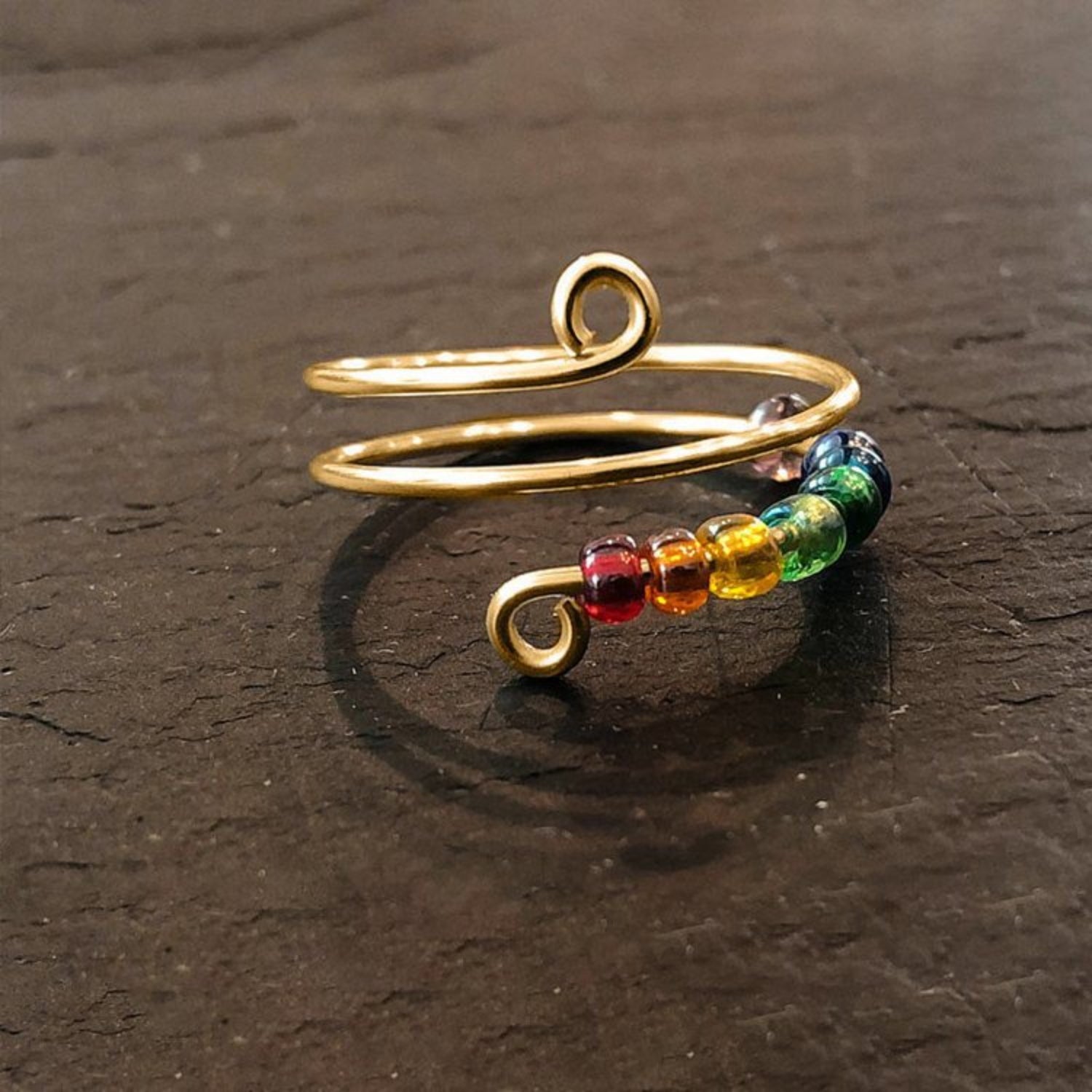925 Sterling Silver Bead Wrap Ring - Charming Charlie