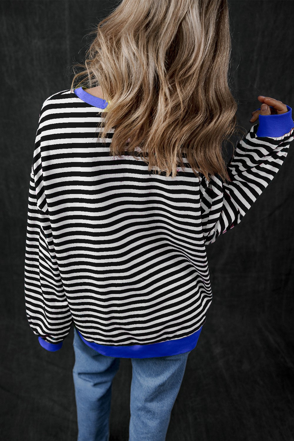Pumpkin Striped Long Sleeve Sweatshirt - Charming Charlie