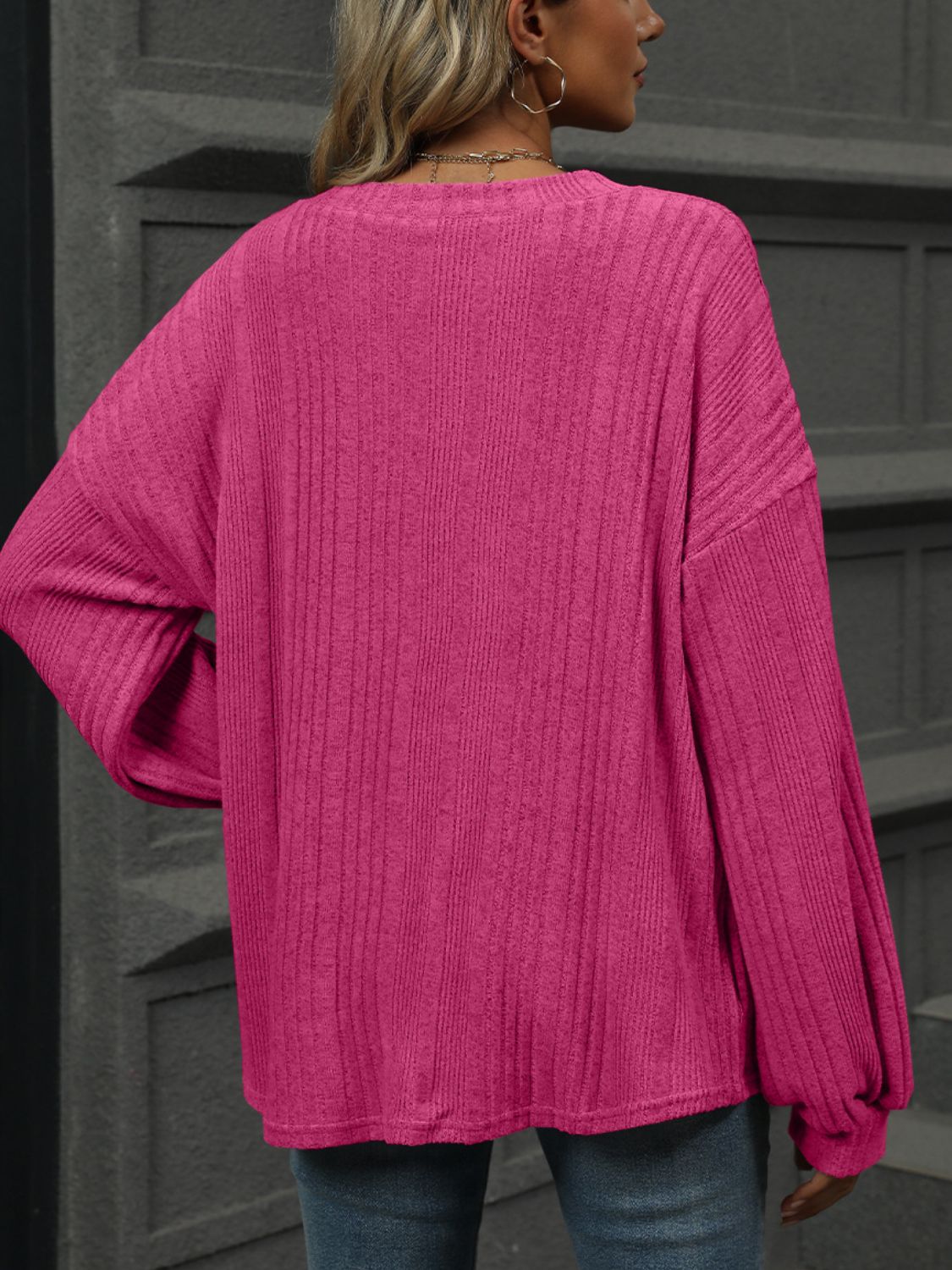 V-Neck Long Sleeve T-Shirt - Charming Charlie