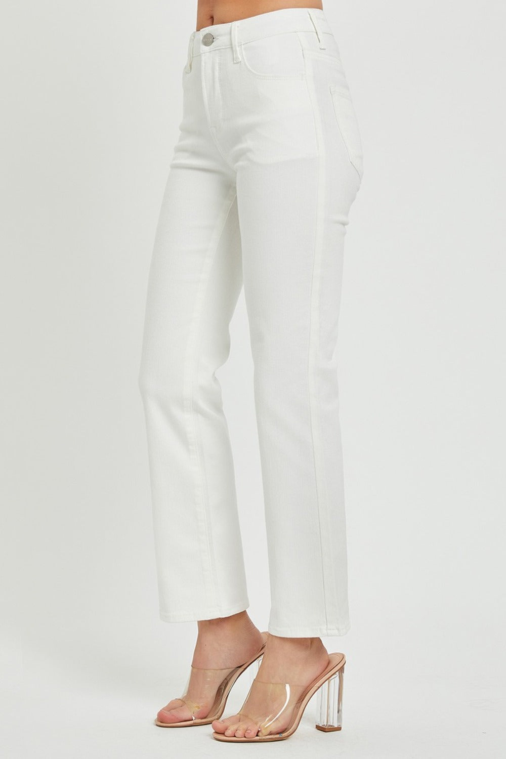 RISEN Full Size Mid Rise Bootcut Jeans with Pockets - Charming Charlie