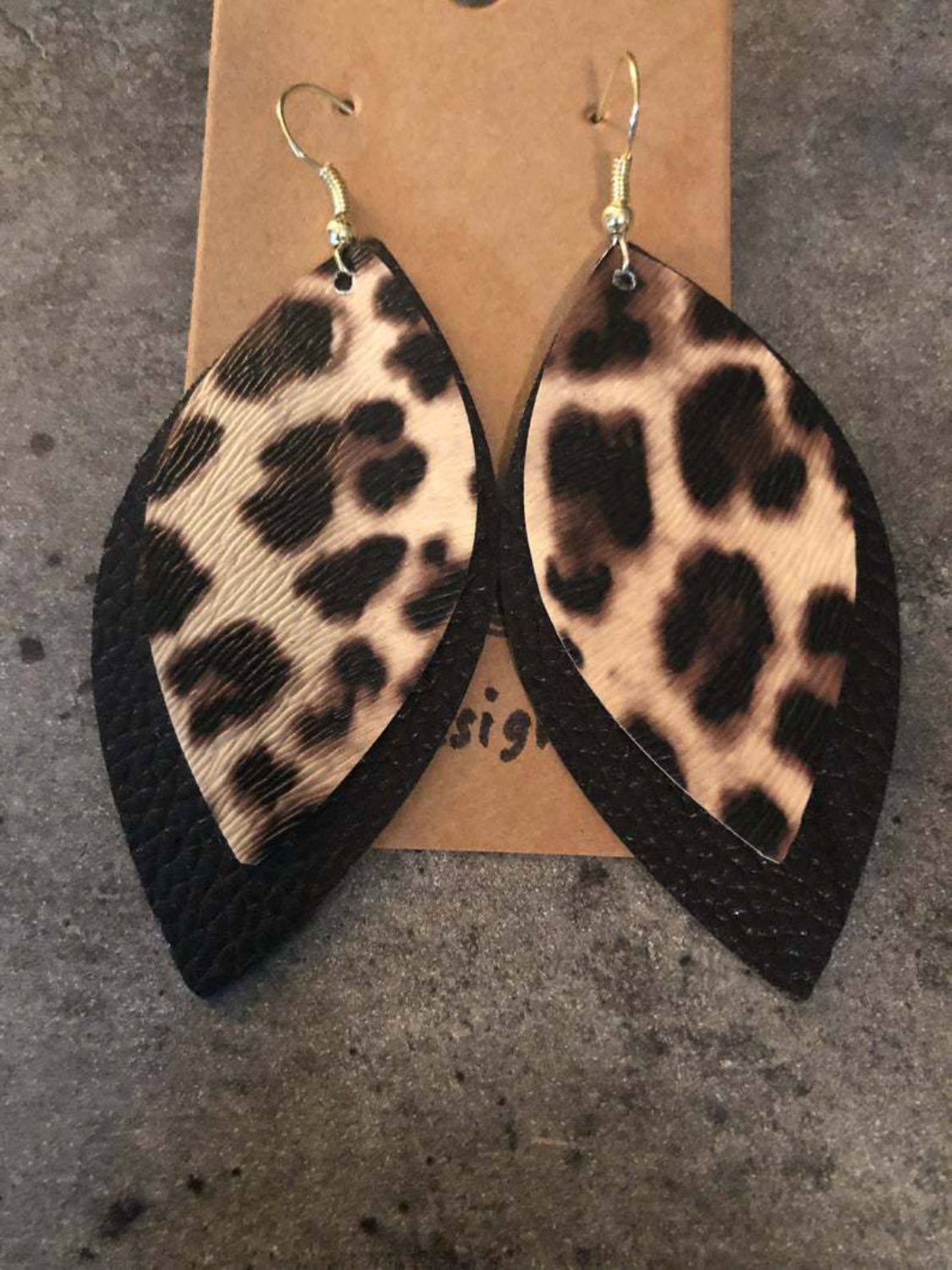 PU Leather Leaf Dangle Earrings - Charming Charlie