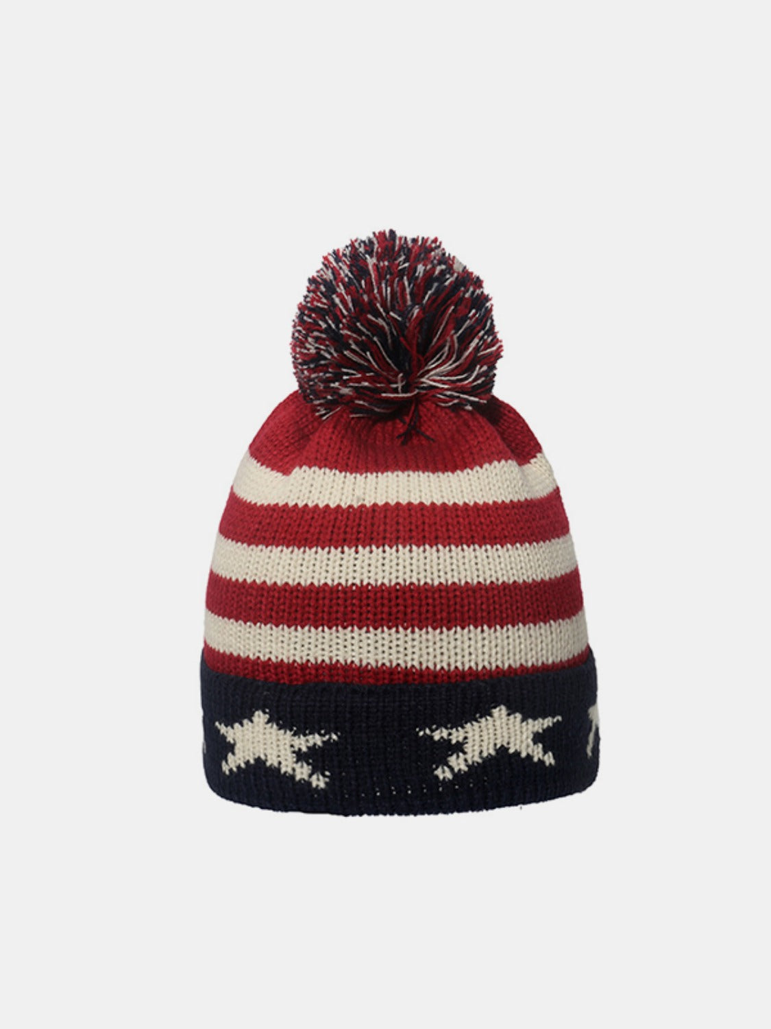 Roll Rim US Flag Knit Hat - Charming Charlie