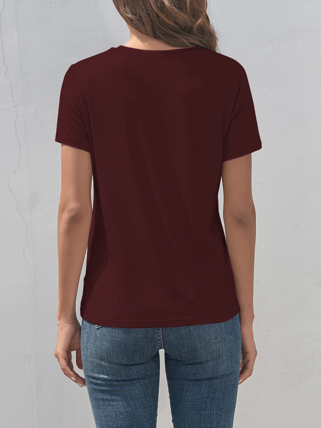 Graphic Round Neck Short Sleeve T-Shirt - Charming Charlie