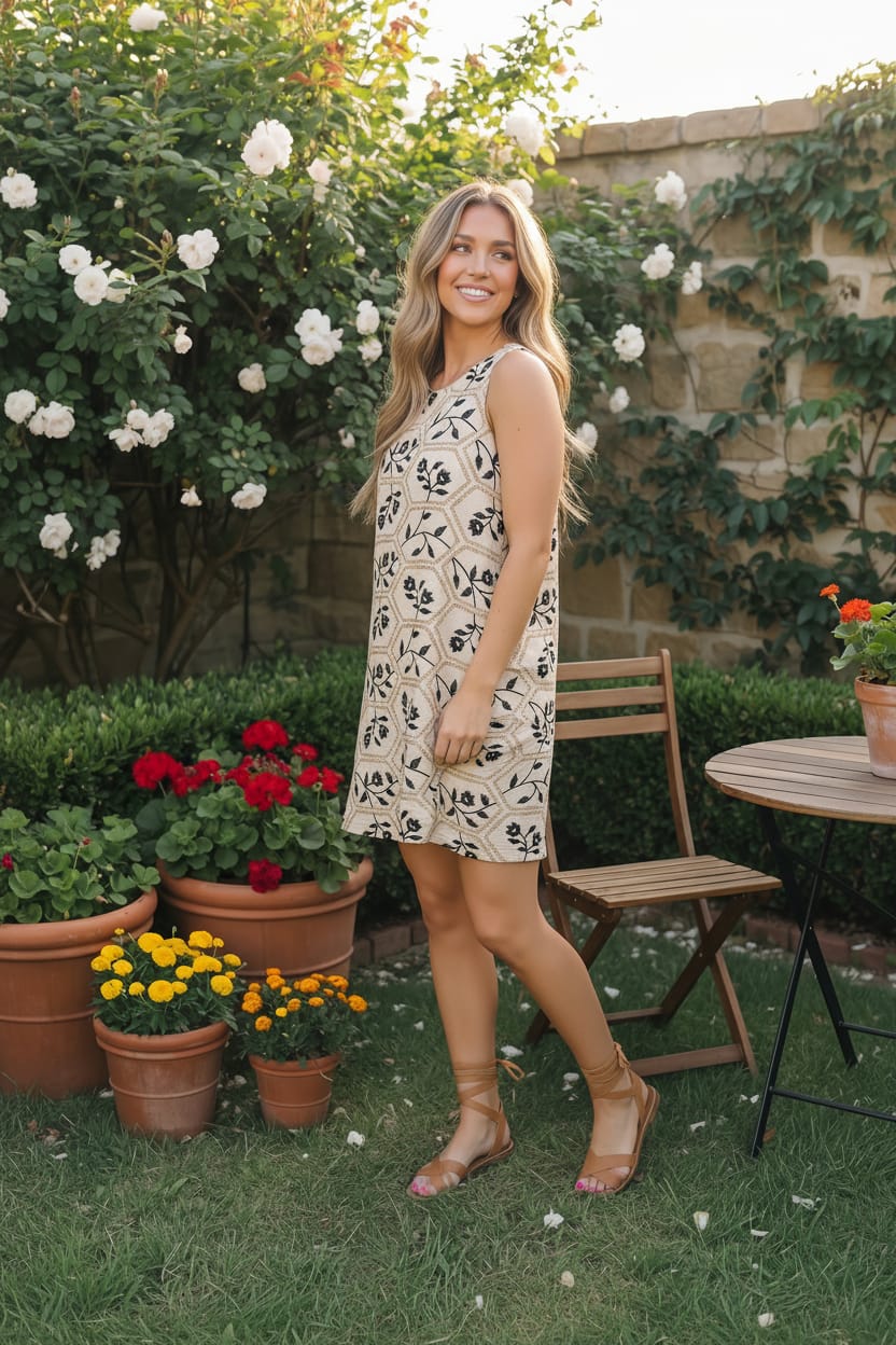 Sweet as Honey Floral Honeycomb Dress - Charming Charlie