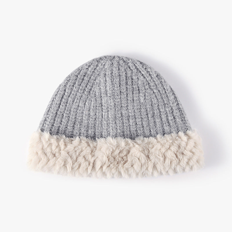 Fuzzy Hem Knit Hat - Charming Charlie