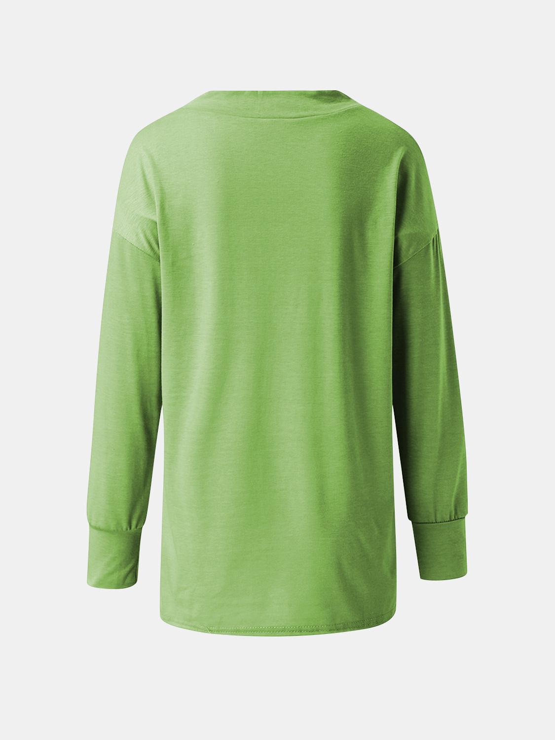 Full Size V-Neck Long Sleeve T-Shirt - Charming Charlie