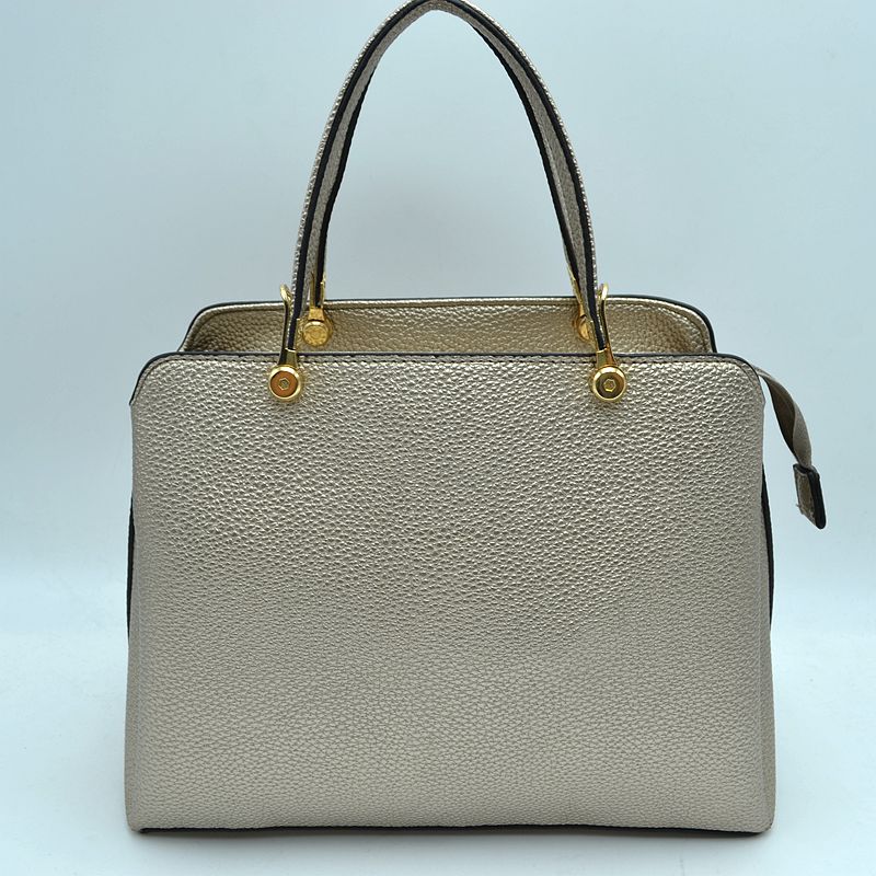 Women’s Textured Faux Leather Top Handle Tote Bag - Tote Bag