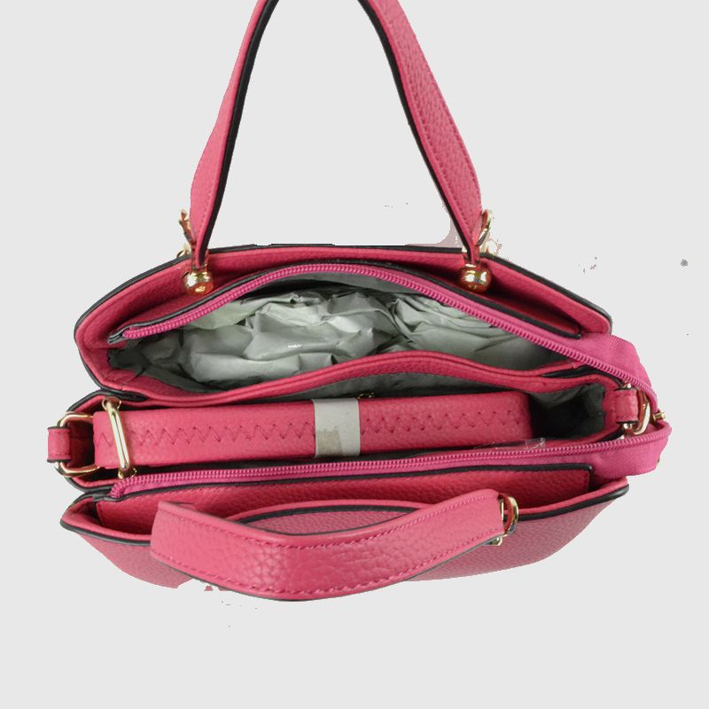 Women’s Textured Faux Leather Top Handle Tote Bag - Tote Bag
