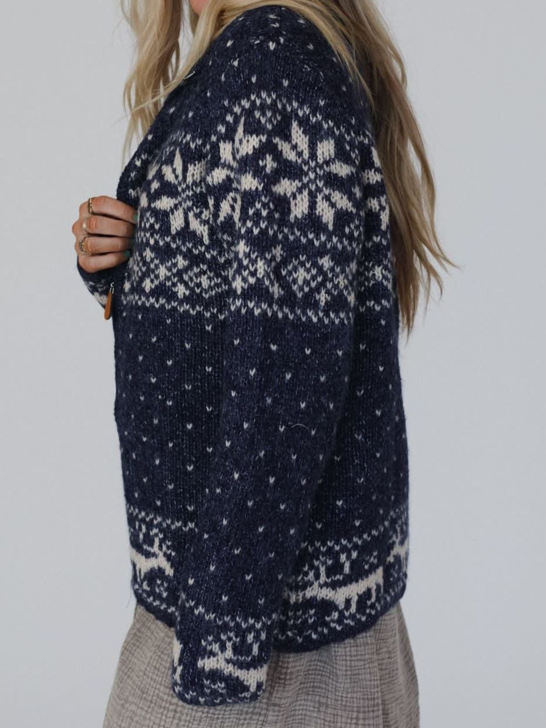 Zip Up Long Sleeve Cardigan - Charming Charlie
