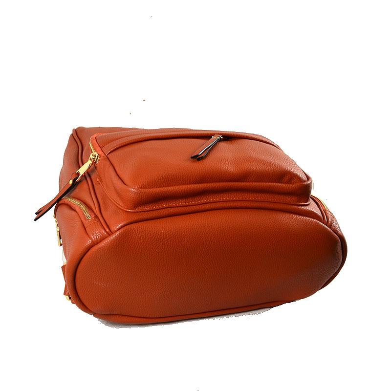Elegant Soft PU Leather Bag Casual Shoulder Women’s Backpack - Backpacks
