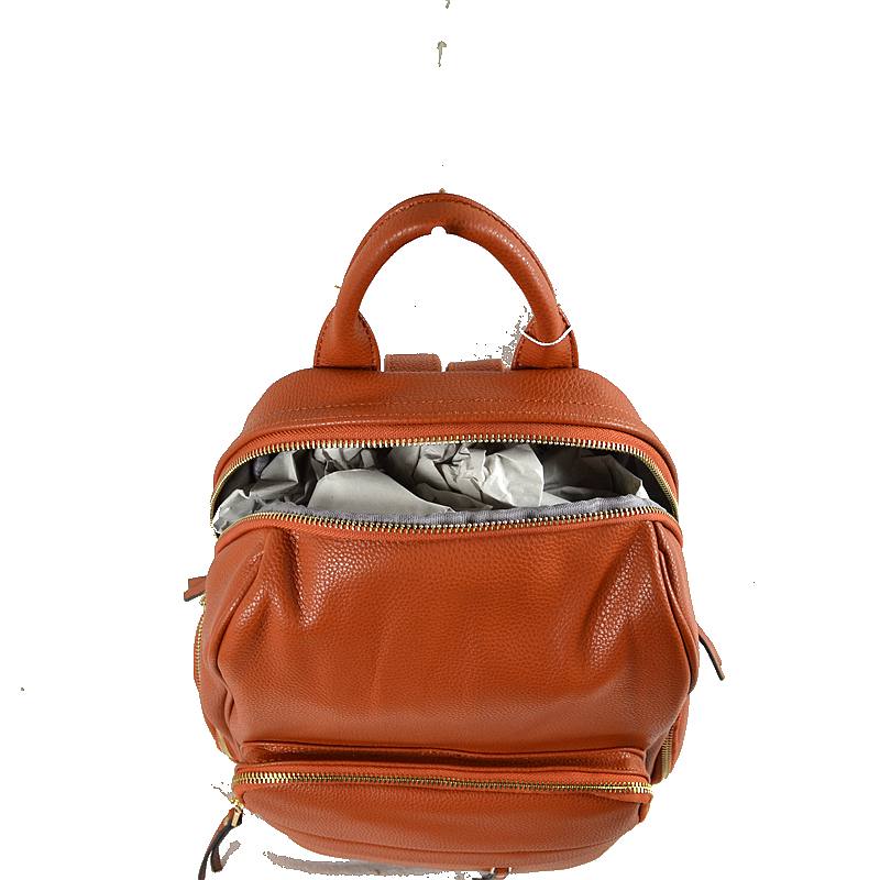 Elegant Soft PU Leather Bag Casual Shoulder Women’s Backpack - Backpacks