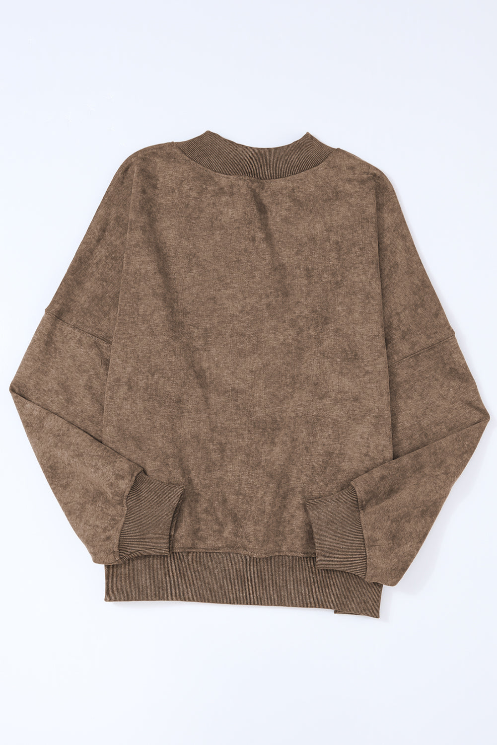 Mock Neck Dropped Shoulder Sweatshirt - Charming Charlie