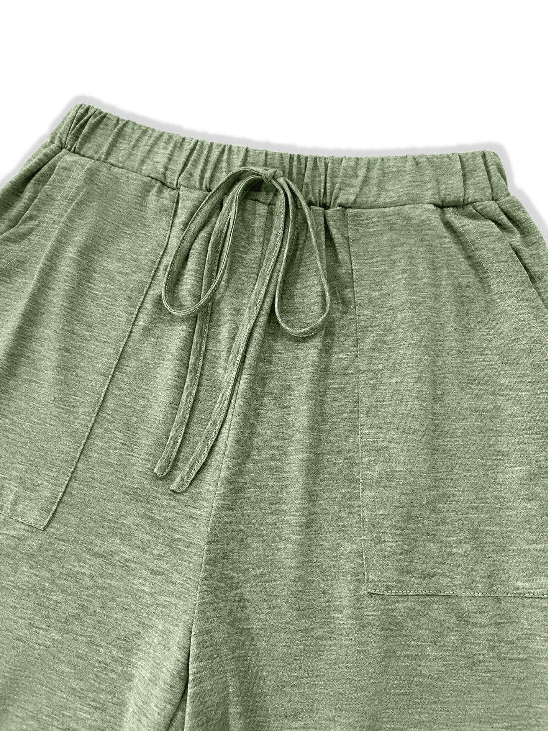 Tied Wide Leg Pants with Pockets - Charming Charlie