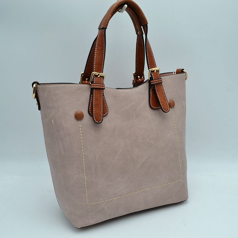 Vegan Leather Tote Shoulder Handbags For Women - Tote Bag