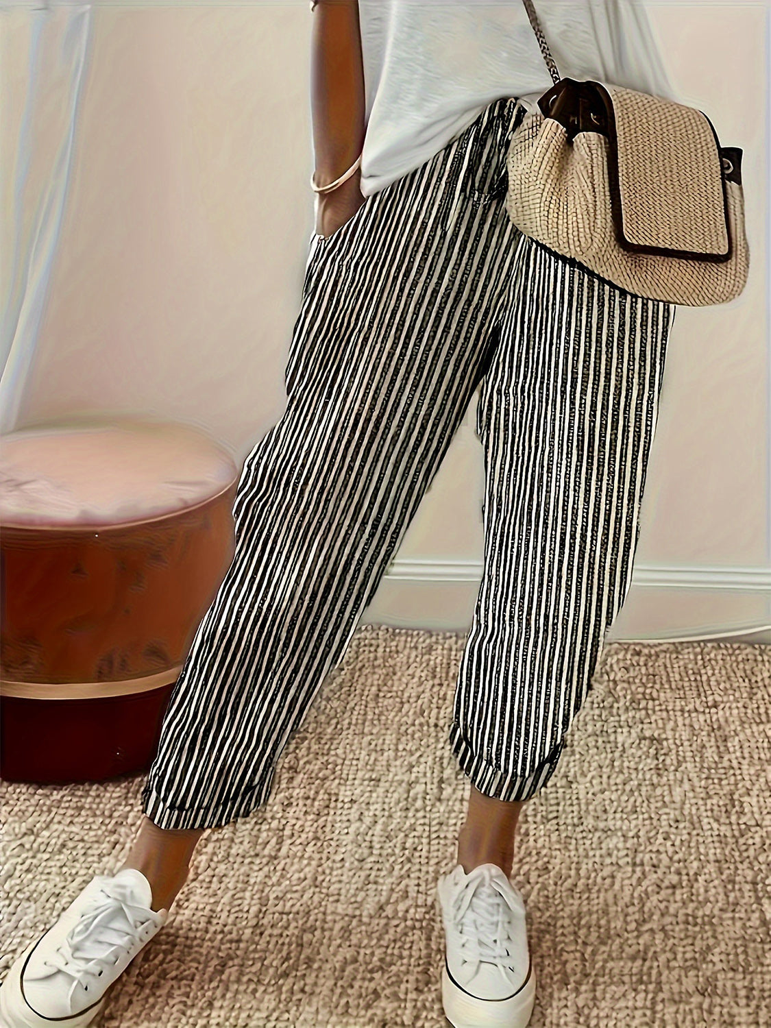 Striped Pants with Pockets - Charming Charlie
