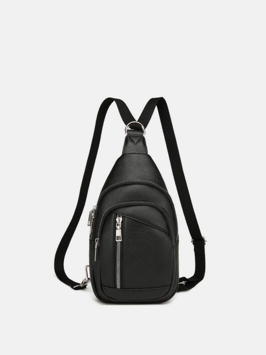 PU Leather Crossbody Bag with Two Detachable Strap - Charming Charlie
