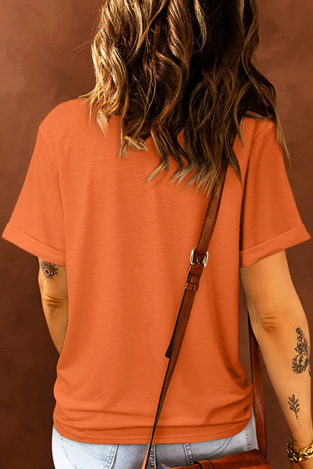 Graphic Round Neck Short Sleeve T-Shirt - Charming Charlie
