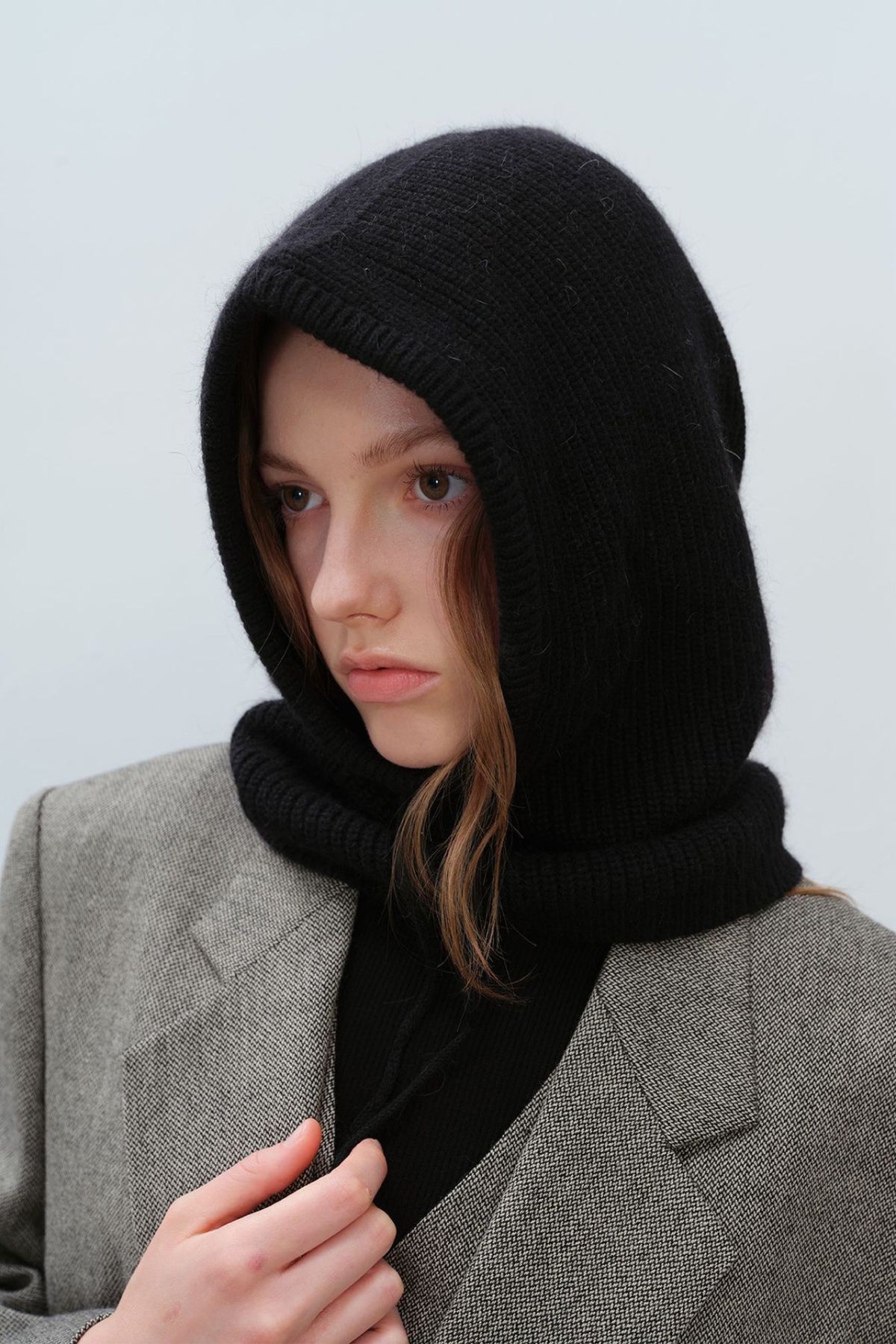 Drawstring Solid Color Thermal Knit Hat - Charming Charlie