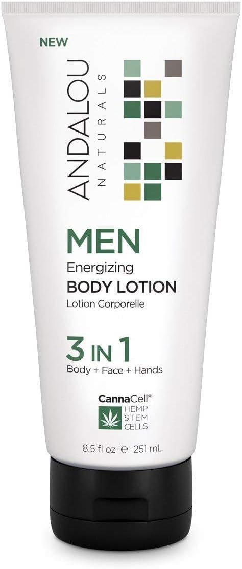 Andalou Naturals CannaCell MEN Energizing Body Lotion, 8.5 Ounce - Charming Charlie