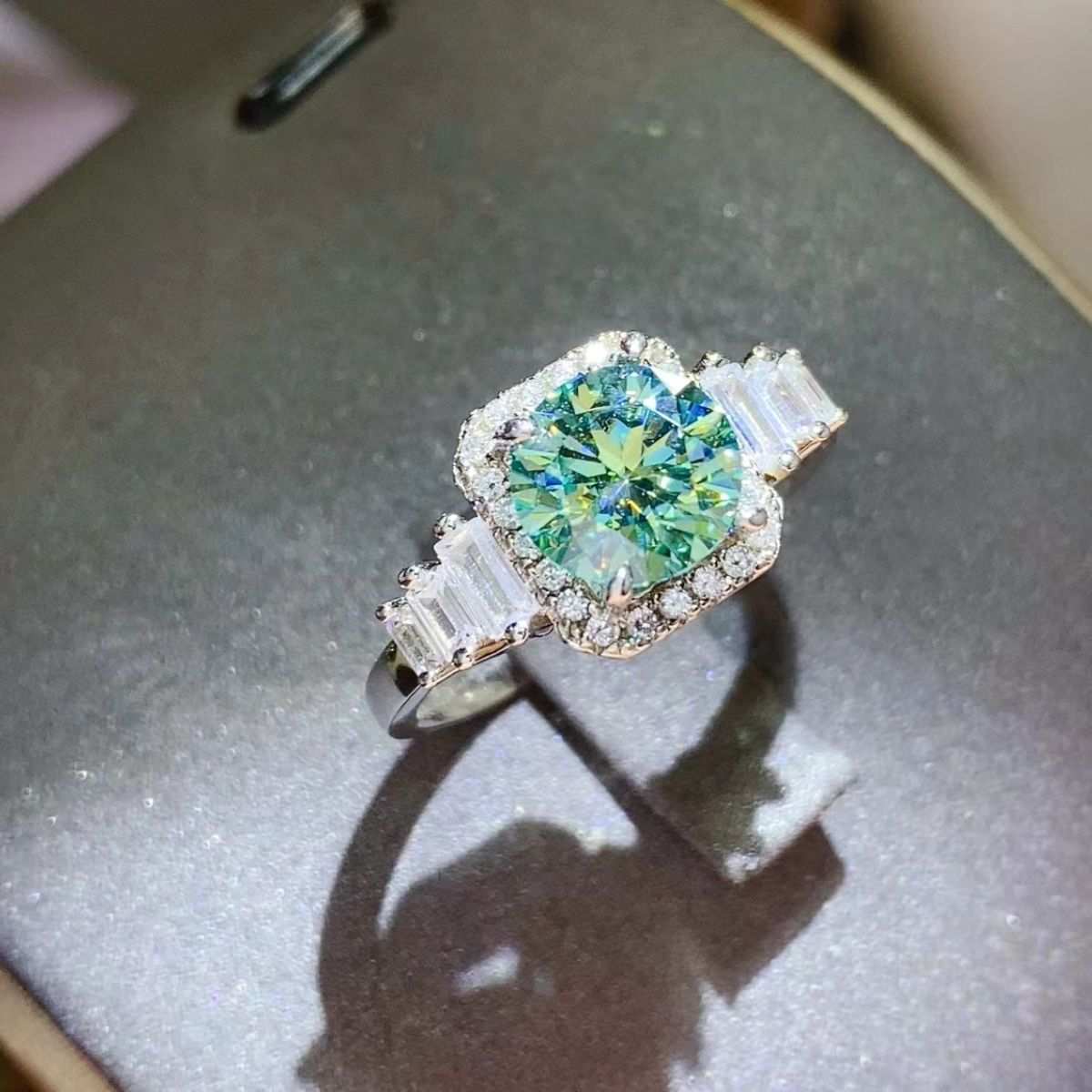 3 Carat Moissanite 925 Sterling Silver Ring - Charming Charlie