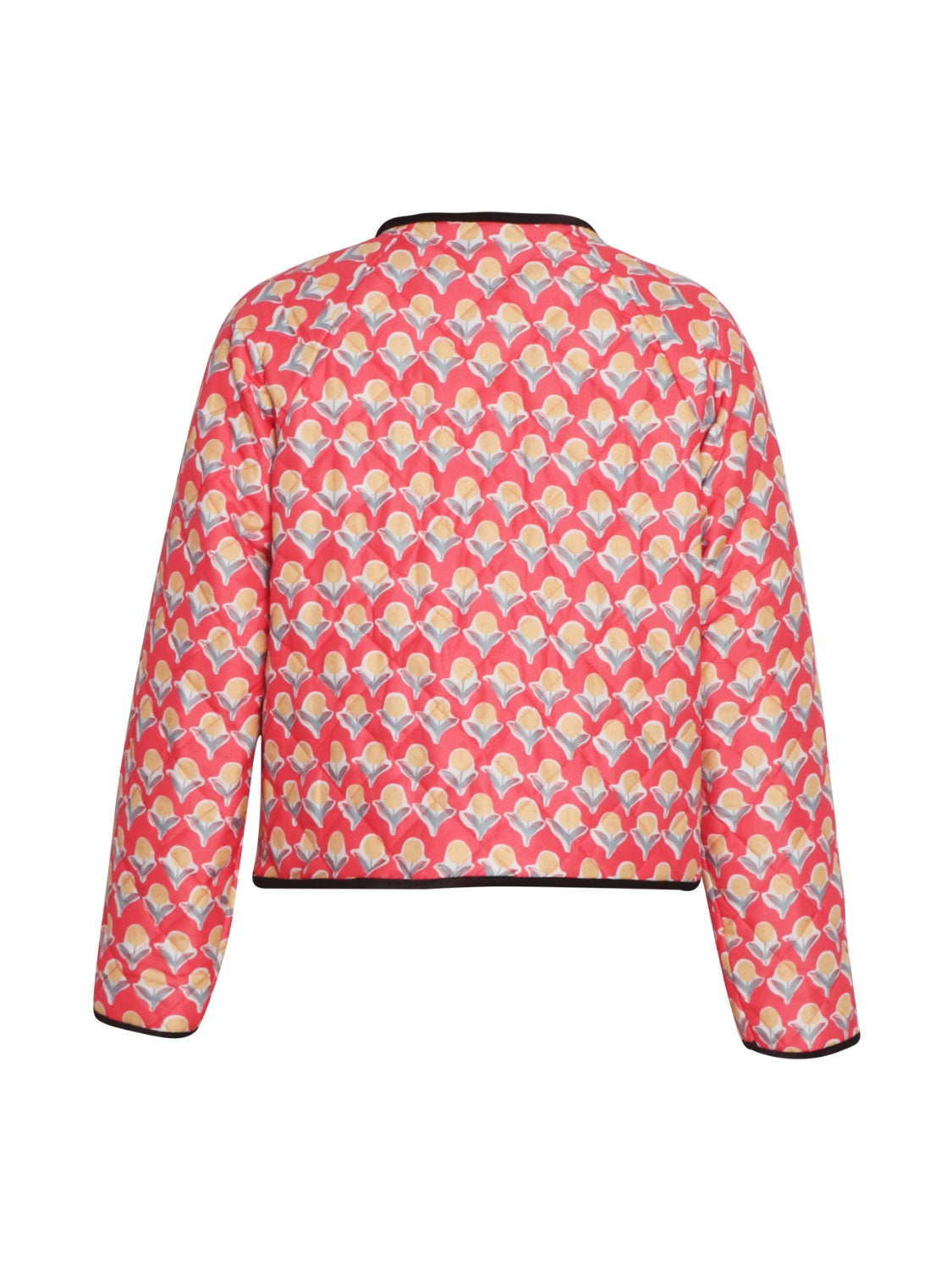 Tied Printed Long Sleeve Jacket - Charming Charlie