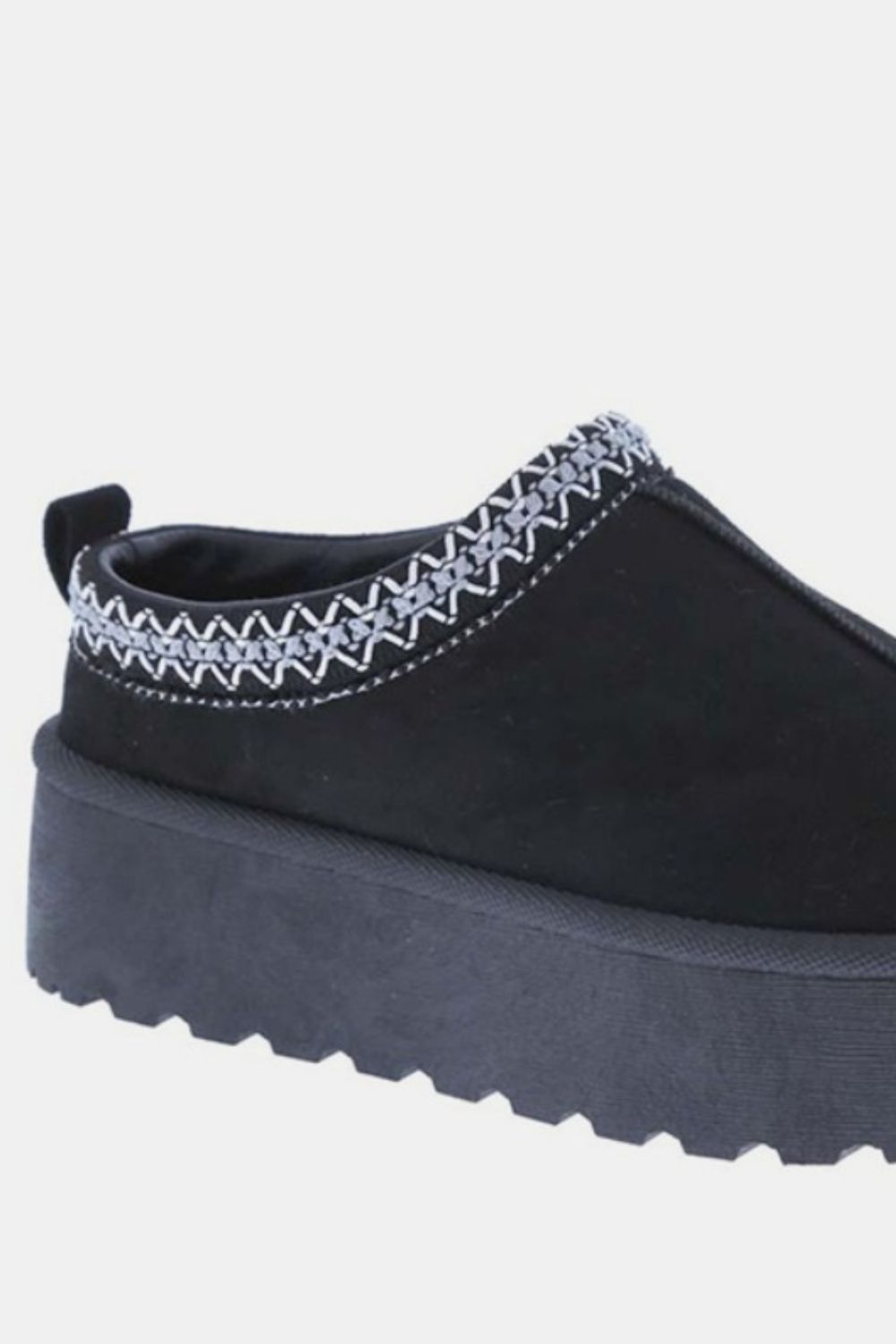 Weeboo Platform Embroidered Trim Slip-On Boots - Charming Charlie