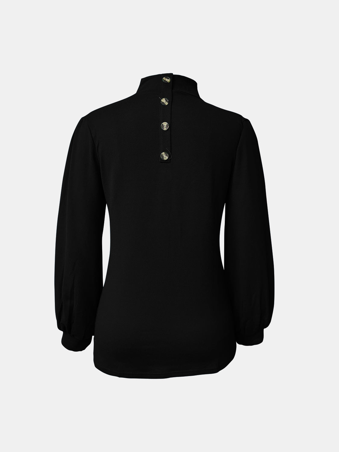 Full Size Mock Neck Long Sleeve T-Shirt - Charming Charlie