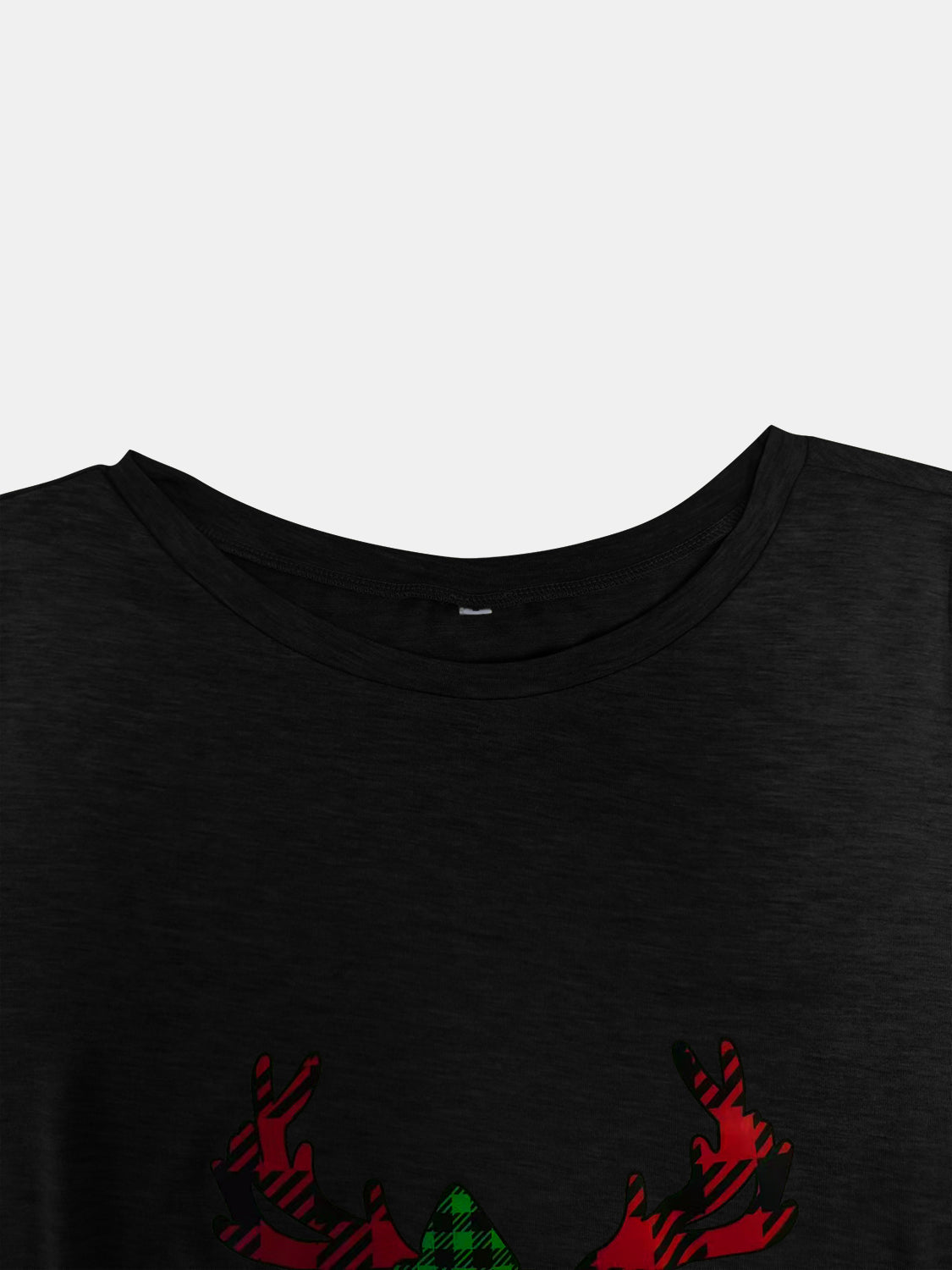 Full Size Reindeer Round Neck Long Sleeve T-Shirt - Charming Charlie