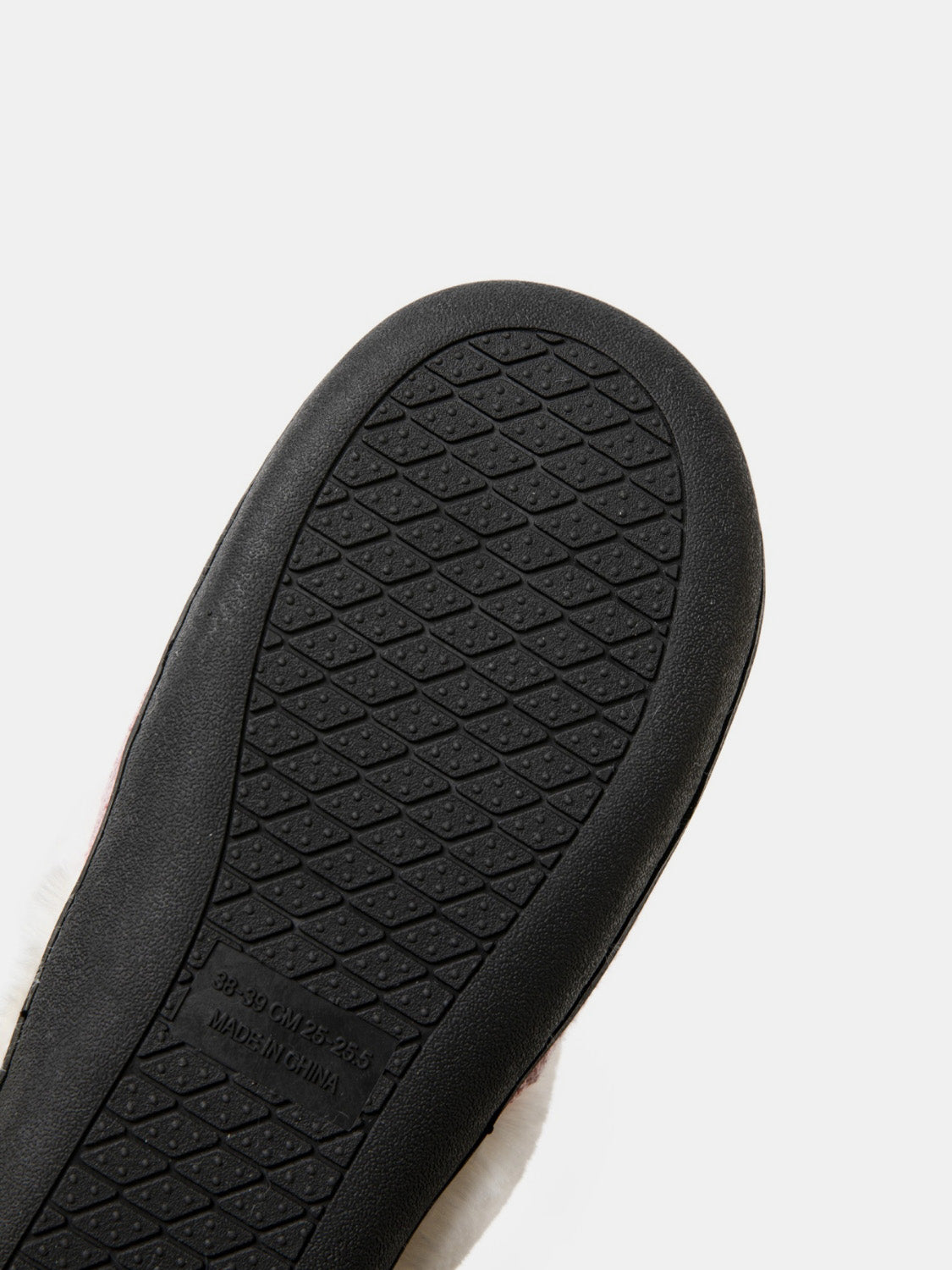 Horn Buckle Furry Texture Flat Slippers - Charming Charlie