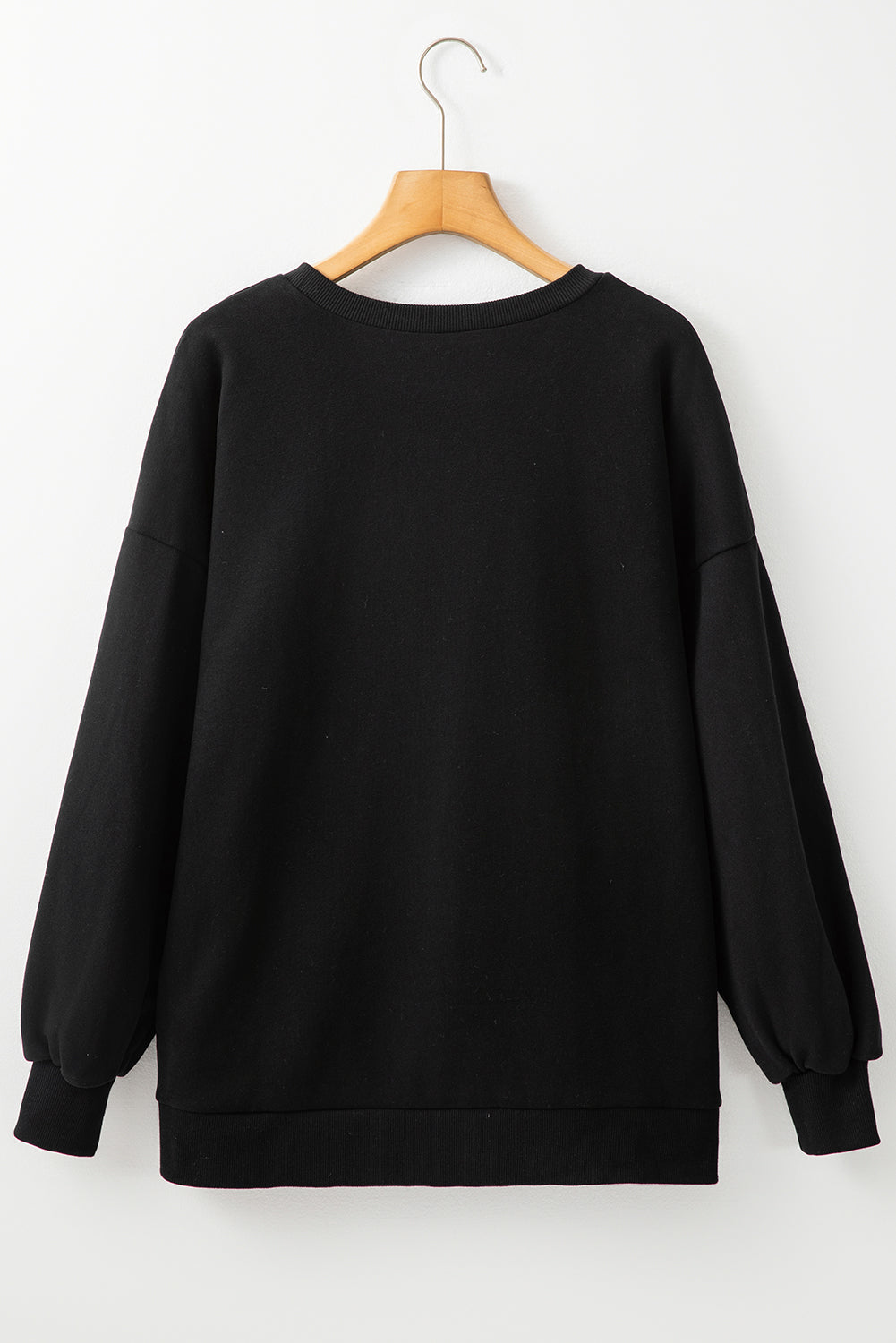 Round Neck Long Sleeve Sweatshirt - Charming Charlie