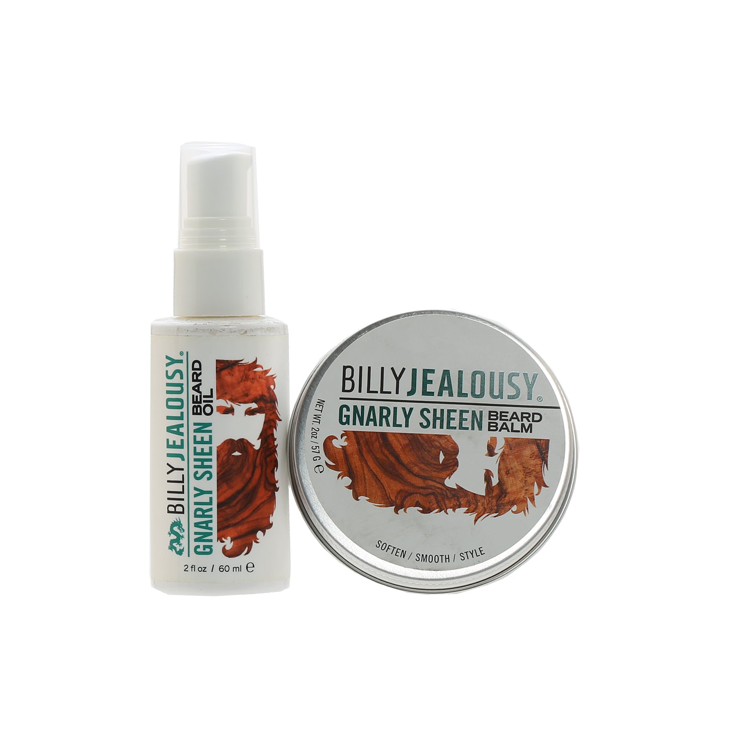 DUO BILLY JEALOUSY GNARLY SHEEN BEARD BALM & OIL 2 OZ - Charming Charlie
